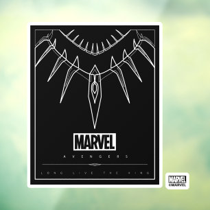 Avengers   Black Panther Claw Necklace Line Art Window Cling