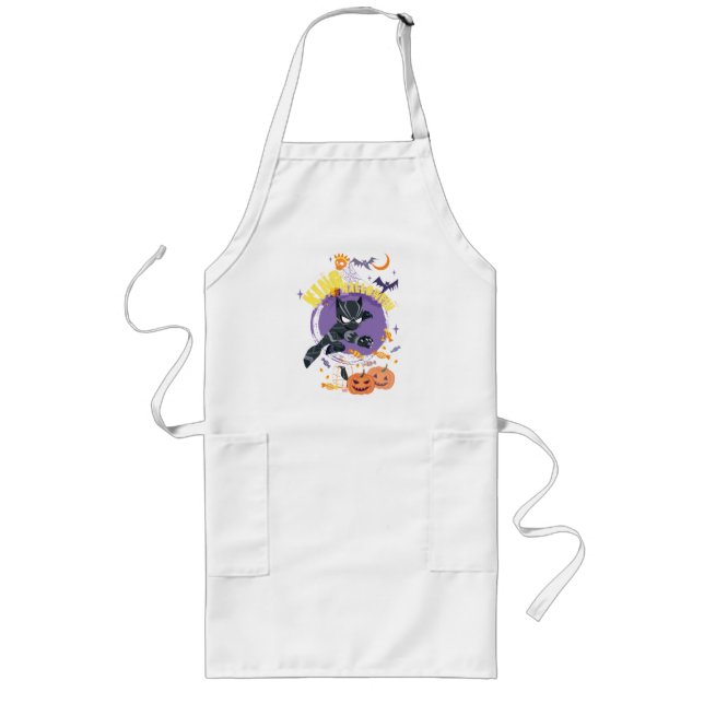 Avengers | Black Panther "King of Halloween" Long Apron (Front)