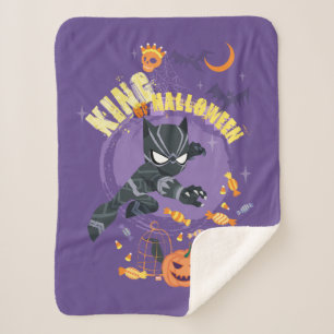 Avengers   Black Panther "King of Halloween" Sherpa Blanket