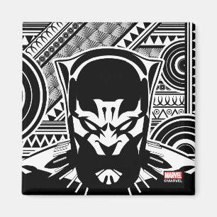 Avengers   Black Panther Tribal Face Art Magnet