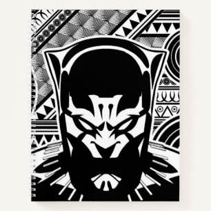 Avengers   Black Panther Tribal Face Art Notebook