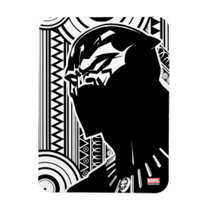 Avengers   Black Panther Tribal Profile Art Magnet