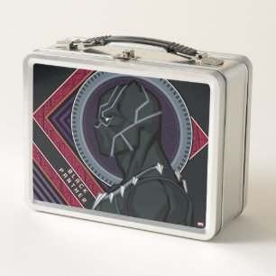 Avengers   Black Panther Wakandan Tribal Art Metal Lunch Box