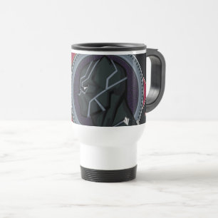 Avengers Black Panther Wakandan Tribal Art Travel Mug
