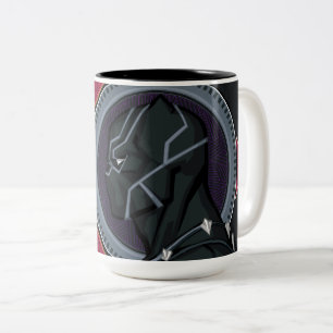 Avengers   Black Panther Wakandan Tribal Art Two-Tone Coffee Mug