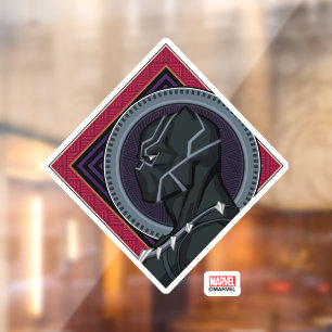 Avengers Black Panther Wakandan Tribal Art Window Cling