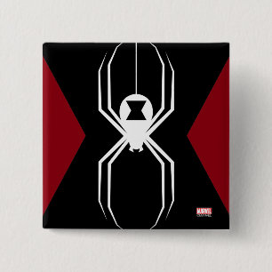 Avengers   Black Widow Icon 2 Inch Square Button