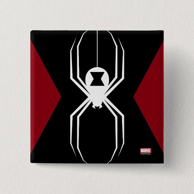 Avengers | Black Widow Icon 2 Inch Square Button (Front)