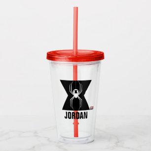 Avengers   Black Widow Icon Acrylic Tumbler
