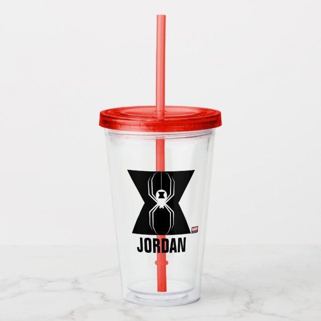 Avengers | Black Widow Icon Acrylic Tumbler (Front)