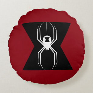 Avengers   Black Widow Icon Round Pillow