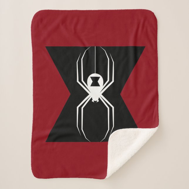 Avengers | Black Widow Icon Sherpa Blanket (Front)
