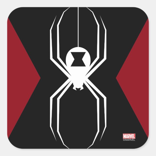 Avengers | Black Widow Icon Square Sticker (Front)