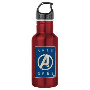 Avengers   Blue Block Logo 532 Ml Water Bottle
