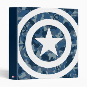 Avengers   Captain America Blue Camo Pattern Binder