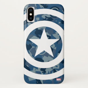 Avengers   Captain America Blue Camo Pattern Case-Mate iPhone Case