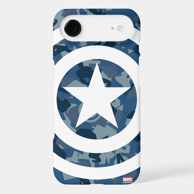 Avengers | Captain America Blue Camo Pattern Case-Mate Samsung Galaxy Case (Back)