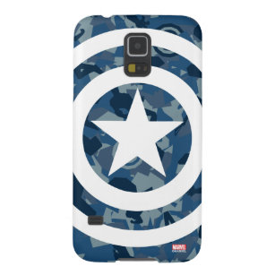 Avengers   Captain America Blue Camo Pattern Case For Galaxy S5