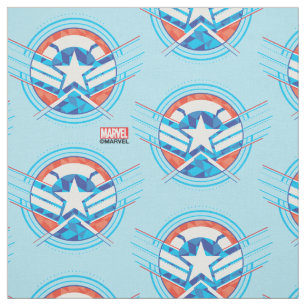 Avengers   Captain America Geometric Lined Shield Fabric