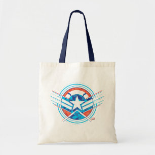 Avengers Captain America Geometric Lined Shield Tote Bag