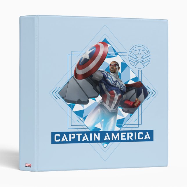 Avengers | Captain America Sam Wilson Diamond Art Binder (Front/Spine)