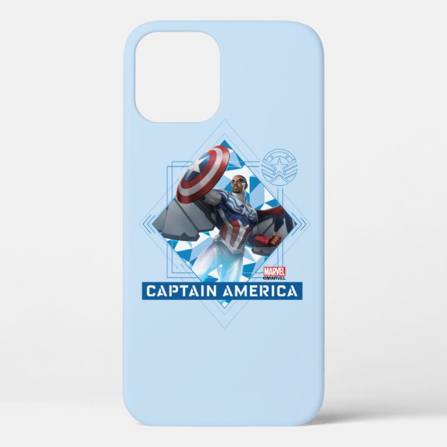 Avengers | Captain America Sam Wilson Diamond Art Case-Mate iPhone Case (Back)