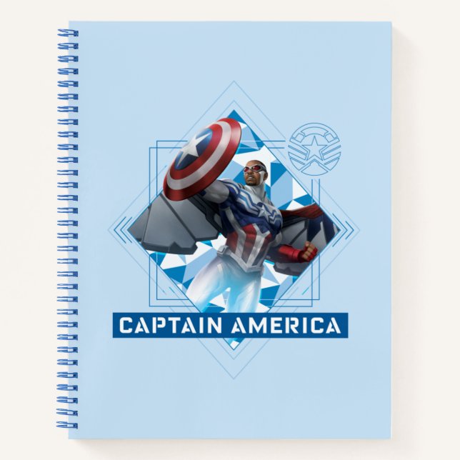 Avengers | Captain America Sam Wilson Diamond Art Notebook (Front)