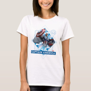 Avengers   Captain America Sam Wilson Diamond Art T-Shirt