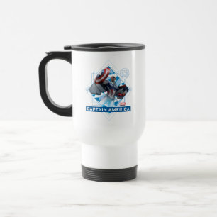 Avengers   Captain America Sam Wilson Diamond Art Travel Mug