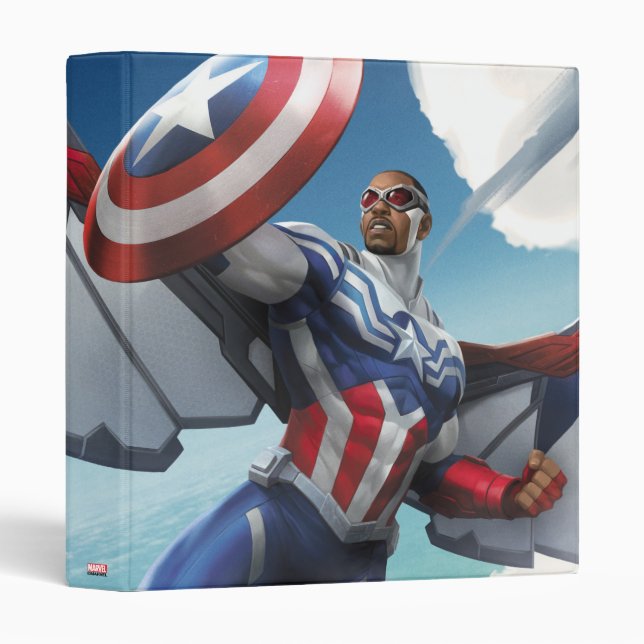Avengers | Captain America Sam Wilson Flying Binder (Front/Spine)