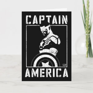 Avengers   Captain America Sam Wilson Stencil Art Card