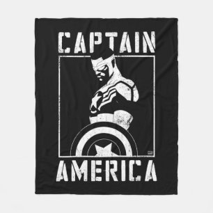 Avengers Captain America Sam Wilson Stencil Art Fleece Blanket