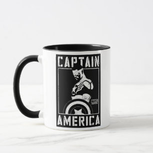 Avengers Captain America Sam Wilson Stencil Art Mug