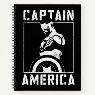 Avengers   Captain America Sam Wilson Stencil Art Notebook