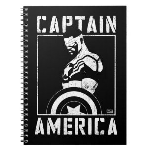 Avengers   Captain America Sam Wilson Stencil Art Notebook