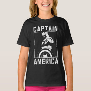 Avengers   Captain America Sam Wilson Stencil Art T-Shirt