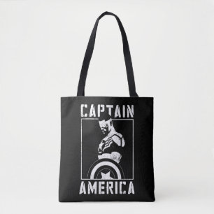 Avengers Captain America Sam Wilson Stencil Art Tote Bag