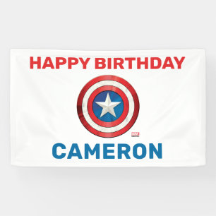 Avengers   Captain America Shield Birthday Banner