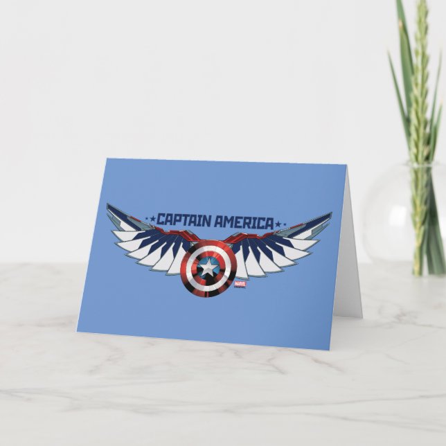 Avengers | Captain America Shield With Wings Card (Front)