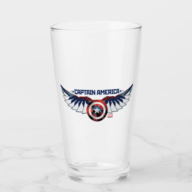 Avengers | Captain America Shield With Wings Glass (Front)