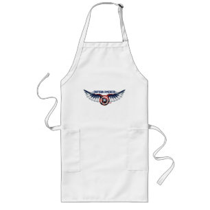 Avengers   Captain America Shield With Wings Long Apron