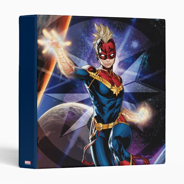 Avengers | Captain Marel Flying Through Space Binder (Front/Spine)