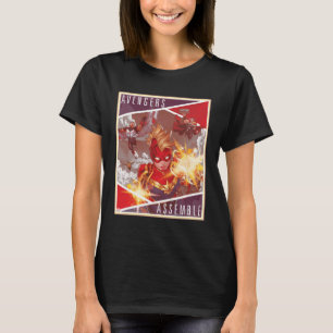 Avengers   Captain Marvel & Avengers Assembled T-Shirt