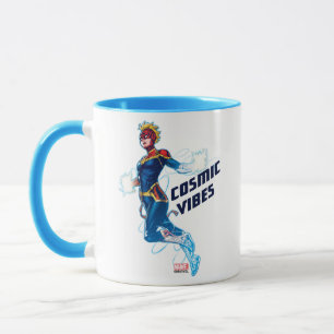Avengers   Captain Marvel Blue Cosmic Vibes Mug