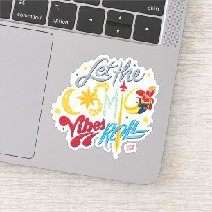 Avengers   Captain Marvel Cosmic Vibes Typography
