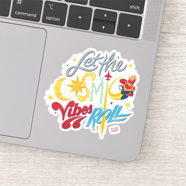 Avengers | Captain Marvel Cosmic Vibes Typography (Detail)