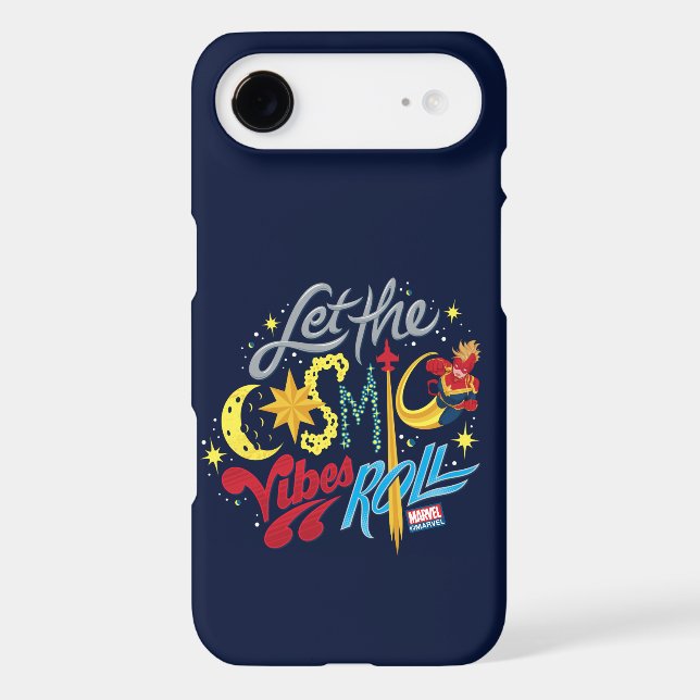 Avengers | Captain Marvel Cosmic Vibes Typography Case-Mate Samsung Galaxy Case (Back)