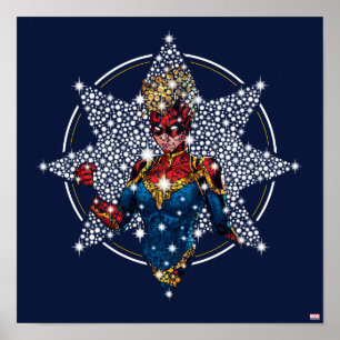 Avengers Captain Marvel Hala Starlight Poster