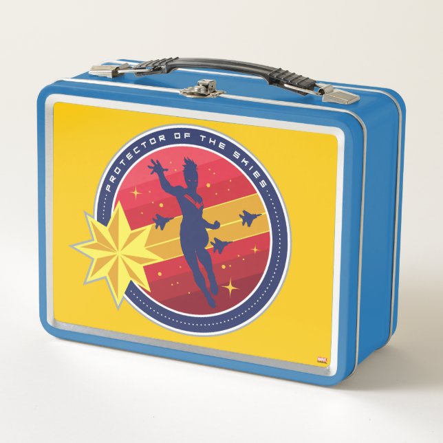 Avengers | Captain Marvel Protector of the Skies Metal Lunch Box (Front)