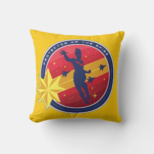 Avengers Captain Marvel Protector of the Skies Throw Pillow